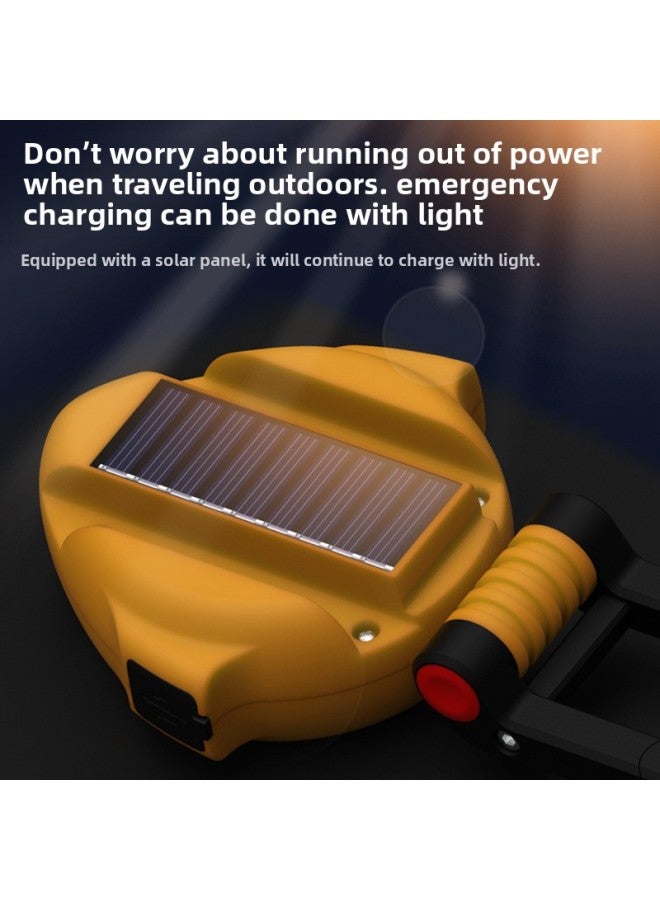 Charging Mobile Outdoor Led Solar Work Light Dual Cob With Magnetic Attraction Can Be Hung Multifunctional Portable-Power:Wj021 Blue Solar Charging Work Light  - Image 3
