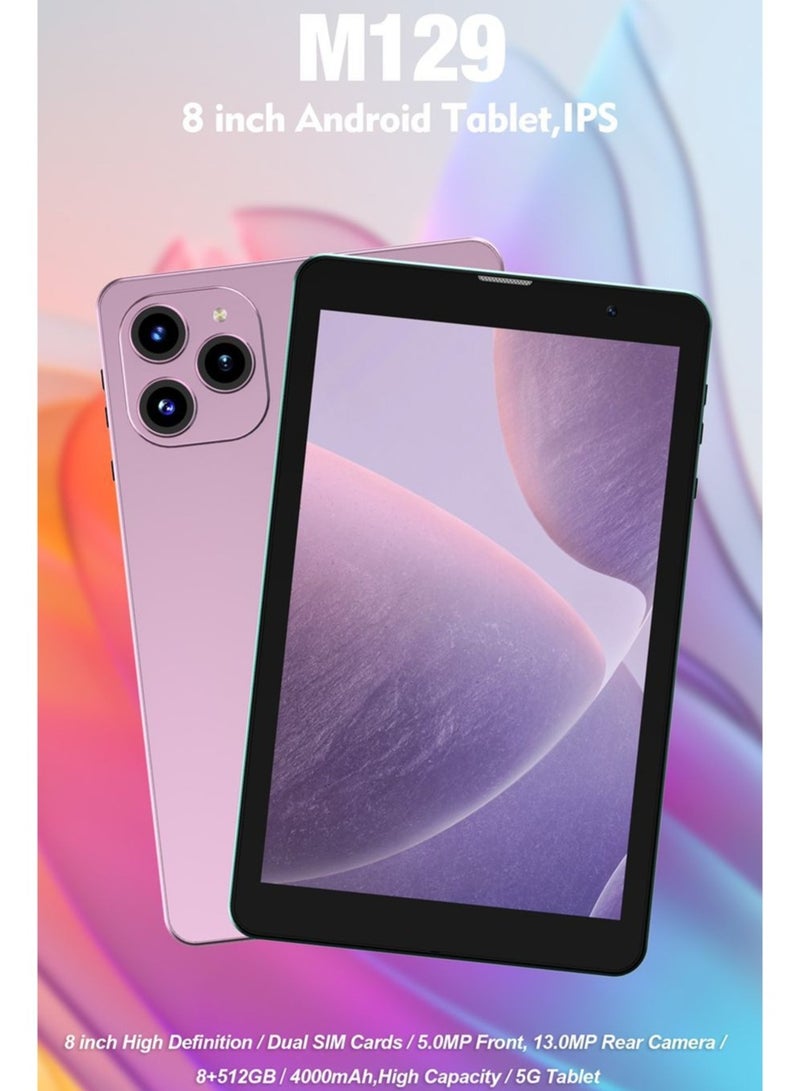 REBENUO M129 5G Tablet PC 8 Inch With 8GB RAM 512GB ROM pink (Modern version) - Image 2