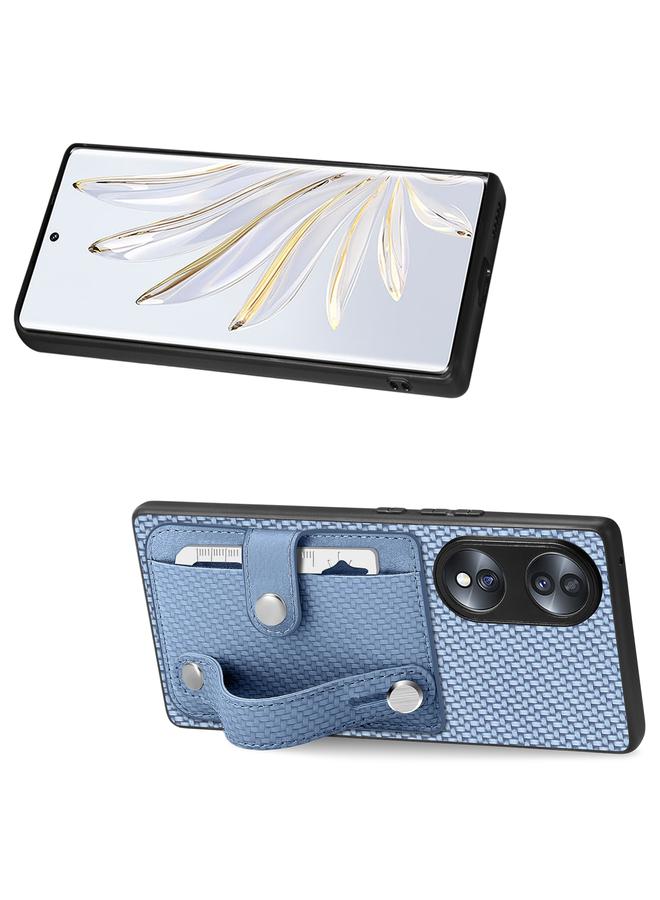 S-TOP Case For Honor 70 Wristband Kickstand Card Wallet Back Cover Phone Case with Tool Knife - Image 2