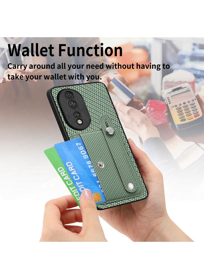 S-TOP Case For Honor 70 Wristband Kickstand Card Wallet Back Cover Phone Case with Tool Knife - Image 5