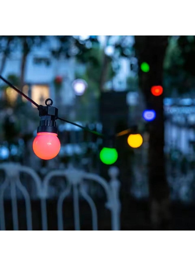 fizzytech أضواء خيوط LED الخارجية من فيزيتيك مع 20 لمبة إيديسون عتيقة مقاومة للكسر، 10 متر أضواء معلقة مقاومة للماء للخارج، الشرفة، السطح، البيسترو، المقهى، أضواء الشرفة (متعددة الألوان) - Image 1