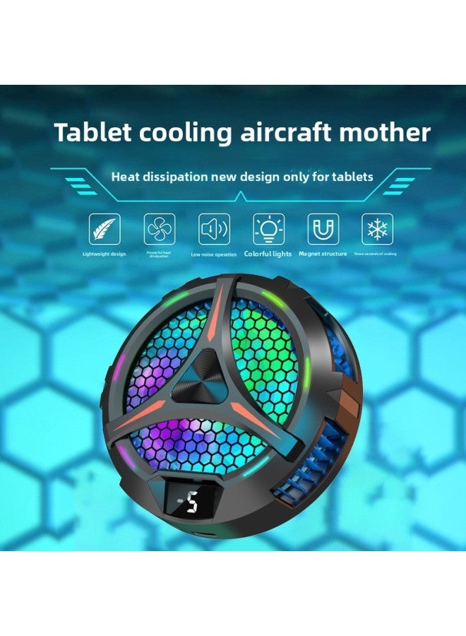 Rice Ink CX05 Is Suitable For IPad Flat Radiator Semiconductor Refrigeration Cooling Three-speed Adjustment Magnetic Attraction Digital Display 