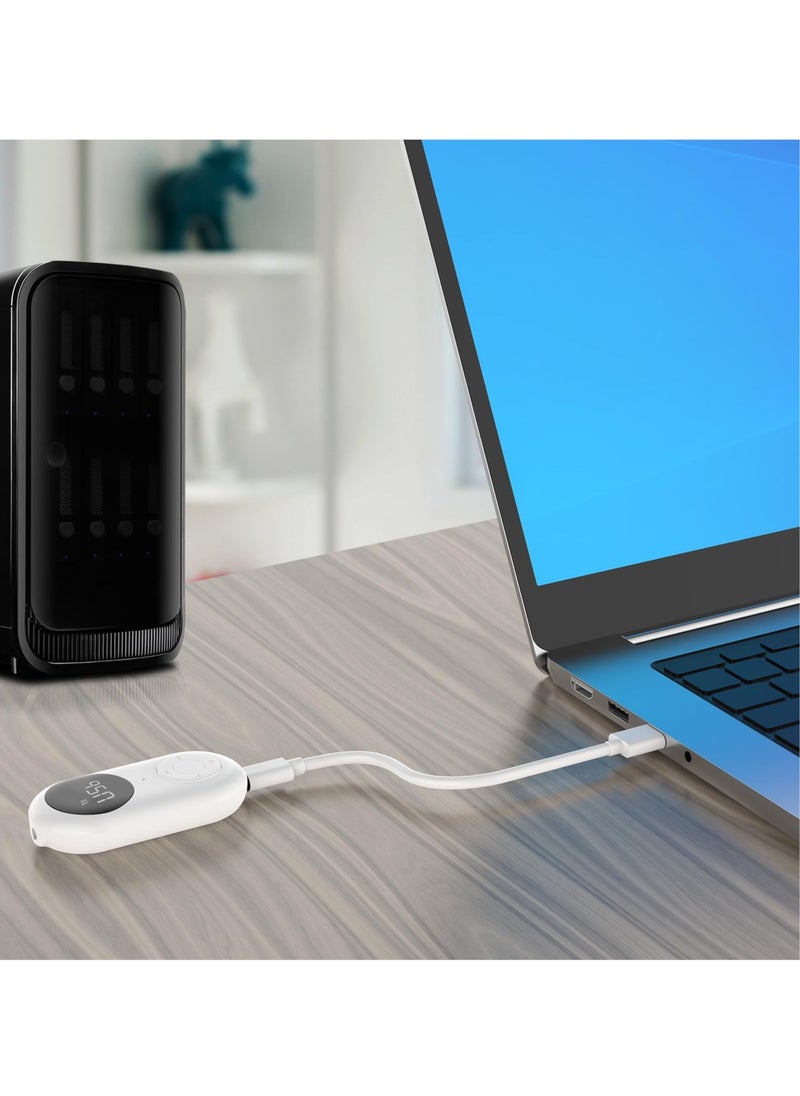 Excefore - Bluetooth Adapter, Bluetooth 5.3 Transmitter and Receiver,3.5mm Wireless Audio Adapter, AptX Low Latency Dual Link Bluetooth Adapter for TV/PC/Home Sound System/Car - Image 1