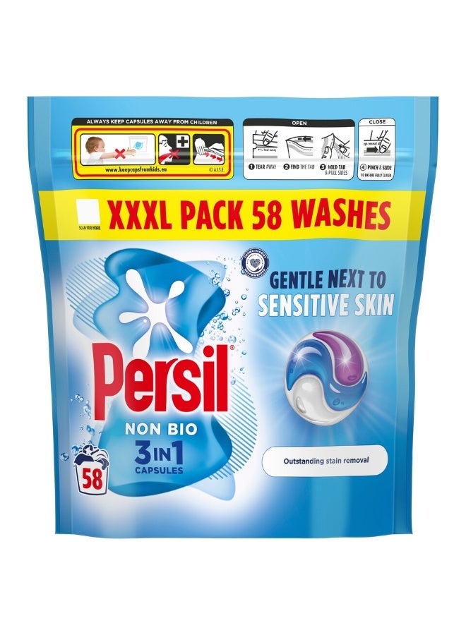 Persil Non Bio 3 in 1 Washing Capsules 58 washes