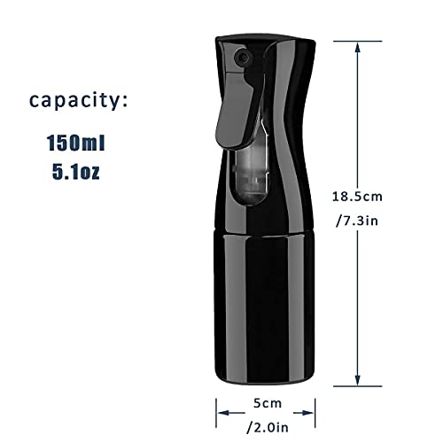 TORMUND Hair Spray Bottle, Continuous Water Mister Spray Bottle Empty, Aerosol Fine Mist Curly Hair Spray Bottle for Taming Hair in Morning, Hairstyling, Plants, Pets - Image 4
