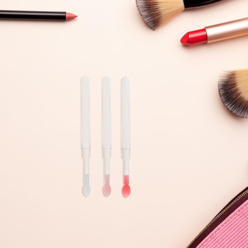 SHOWERORO Silicone Lip Brush Applicator with Lid, Reusable Makeup Silicone Applicator for Lipstick and Lip Balm, 60pcs Portable Beauty Tools for Women and Travel - Image 5