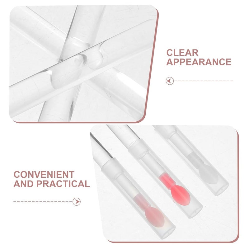 SHOWERORO Silicone Lip Brush Applicator with Lid, Reusable Makeup Silicone Applicator for Lipstick and Lip Balm, 60pcs Portable Beauty Tools for Women and Travel - Image 3