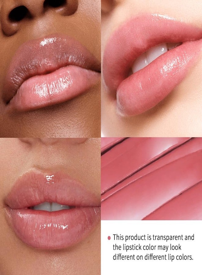 Tiejdhr Tinted Lip Balm Lipstick, Hydrating Natural Glossy, Long-lasting Moisturizing & Nourishing Lip Care with Natural Ingredients Transparent Color (Pink, 0.07oz) - Image 3