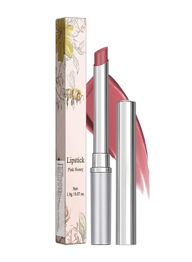 Tiejdhr Tinted Lip Balm Lipstick, Hydrating Natural Glossy, Long-lasting Moisturizing & Nourishing Lip Care with Natural Ingredients Transparent Color (Pink, 0.07oz) - Image 1