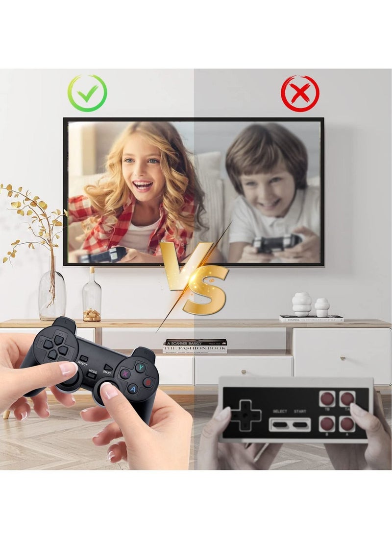 Wireless Retro Game Console Stick 4K HDMI Output Plug and Play Video Game Stick Built in 10000+ Games 9 Classic Emulators with Dual 2.4G Wireless Controllers (64G) - Image 3