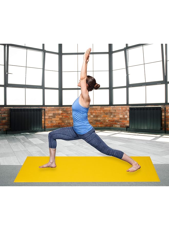 Mind Reader Yogapvc Pur All Purpose Extra Thick Yoga Fitness & Exercise Mats With Carrying Strap High Density Anti Tear - Image 2