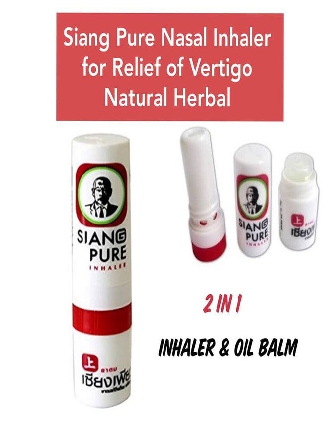 MISTYCDEP SIANG PURE Nasal Relief Inhaler | 2 in 1 Inhaler | Refreshing And Aroma Oil Stick For Relief Of Nasal Congestion And Vertigo | Product Of Thailand (2 pcs) - Image 3