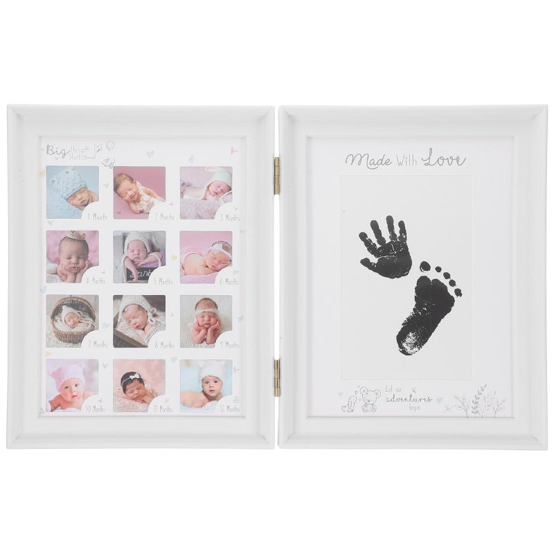 🧸 إطار تذكاري لعرض بصمات اليد والقدم هدية مثالية - Image 4