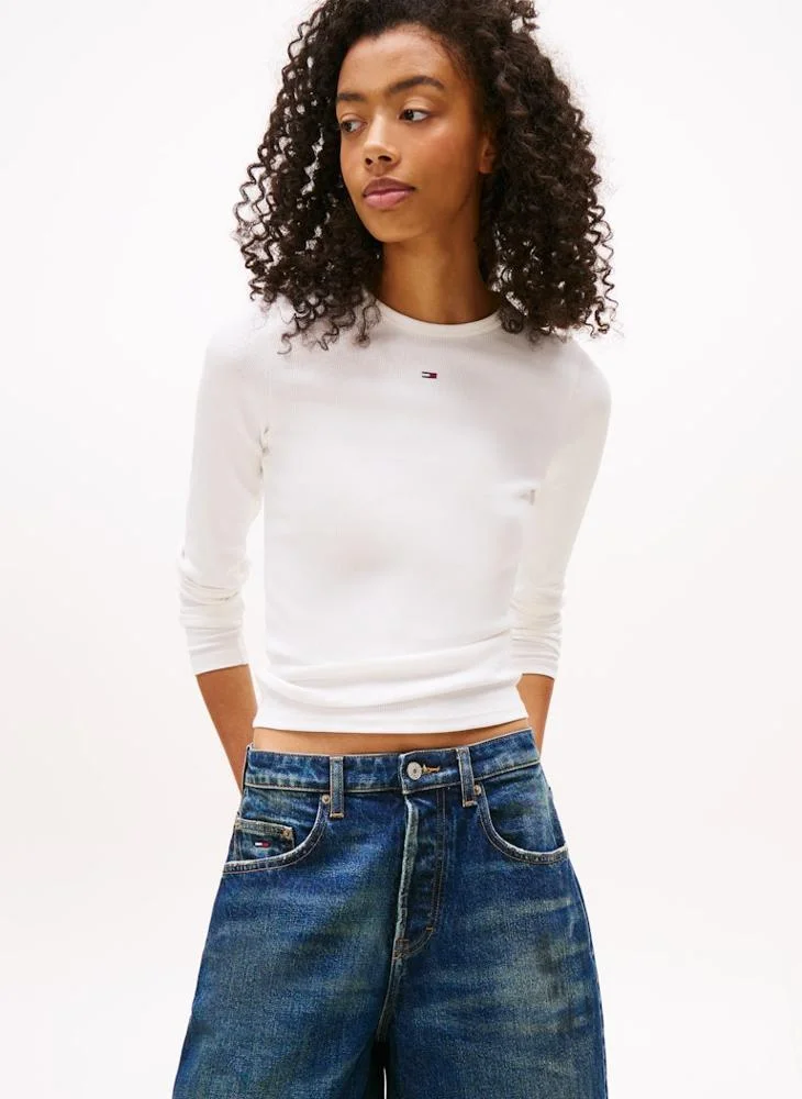 تومي جينز Logo Crew Neck T-Shirt