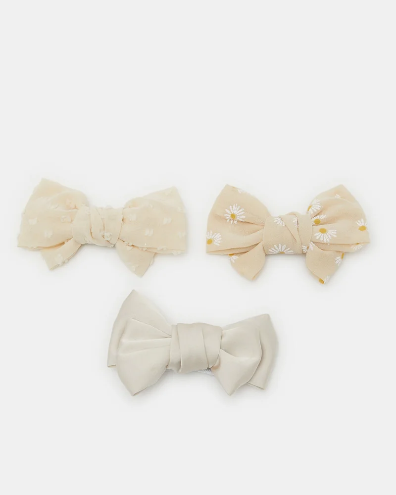 REDTAG Women Assorted Embellished Hair Clip (3 Piece)