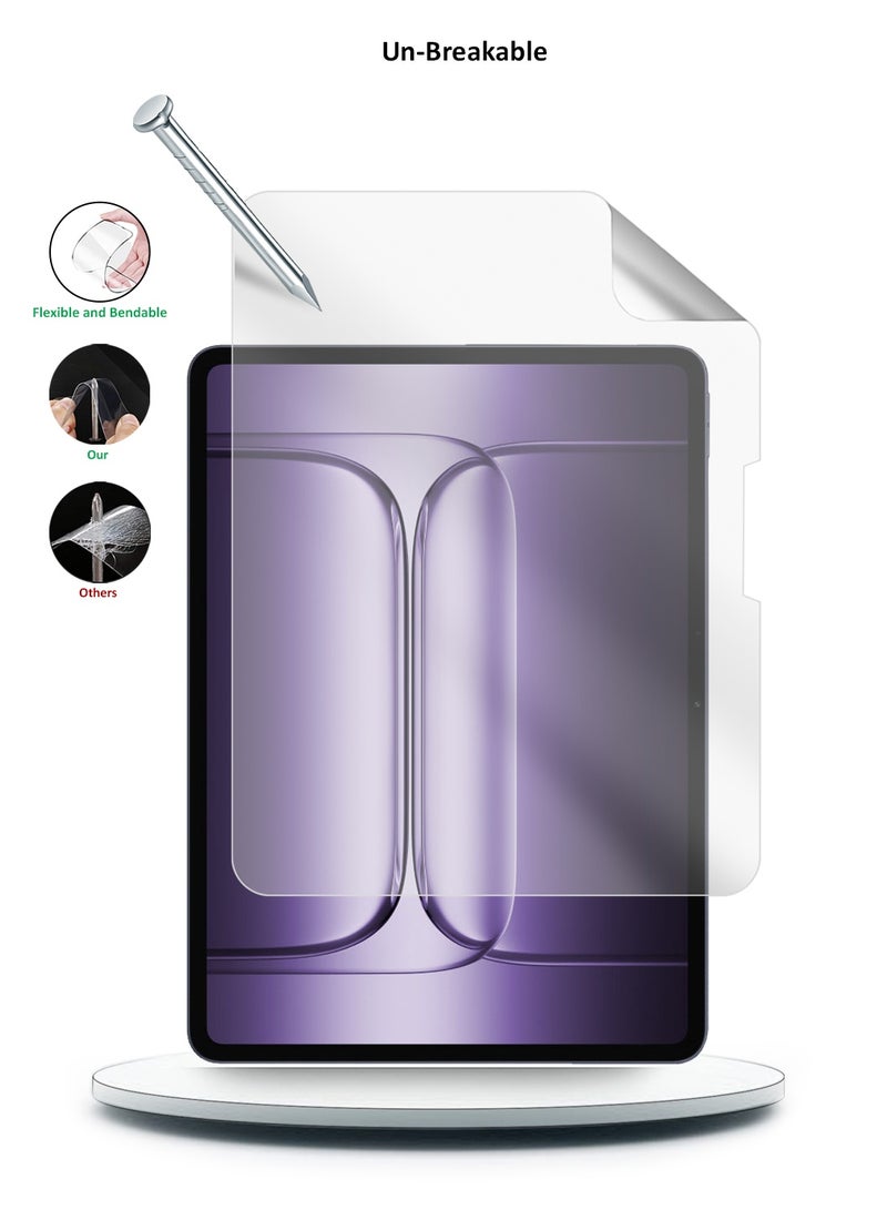 دبليو تيك لوحة Oneplus Pad 3 2025 (13.2 بوصة) فيلم هيدروجيل رقيق ومرن من Wtech للحماية من الخدوش (TSHFMN) - شفاف - Image 3