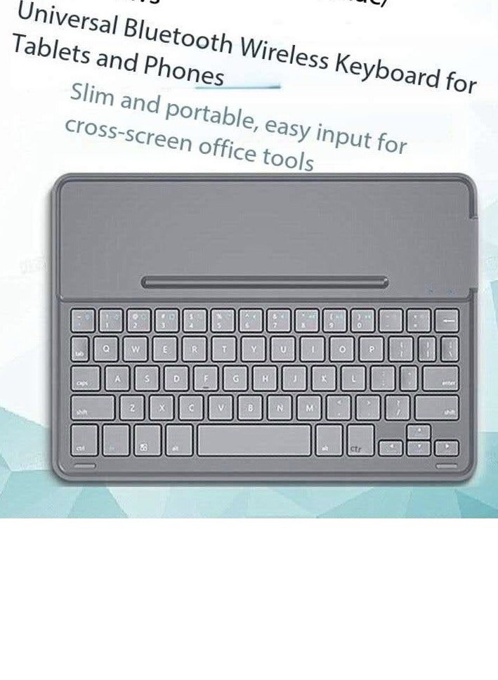Wireless Bluetooth Rechargeable Keyboard – Multi-Device Universal Portable Keyboard, Compatible with iOS, Android, Windows, iPad, Tablets & MacBook