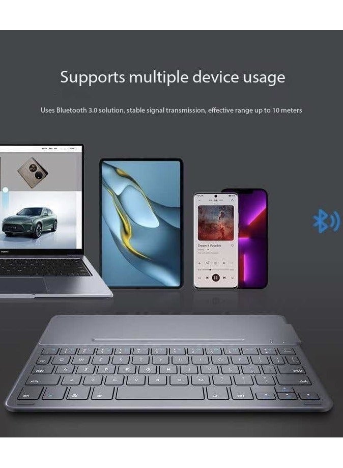 Wireless Bluetooth Rechargeable Keyboard – Multi-Device Universal Portable Keyboard, Compatible with iOS, Android, Windows, iPad, Tablets & MacBook