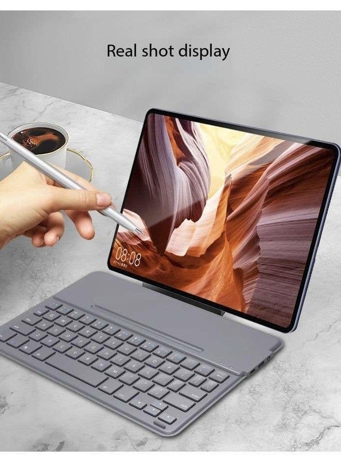 Wireless Bluetooth Rechargeable Keyboard – Multi-Device Universal Portable Keyboard, Compatible with iOS, Android, Windows, iPad, Tablets & MacBook