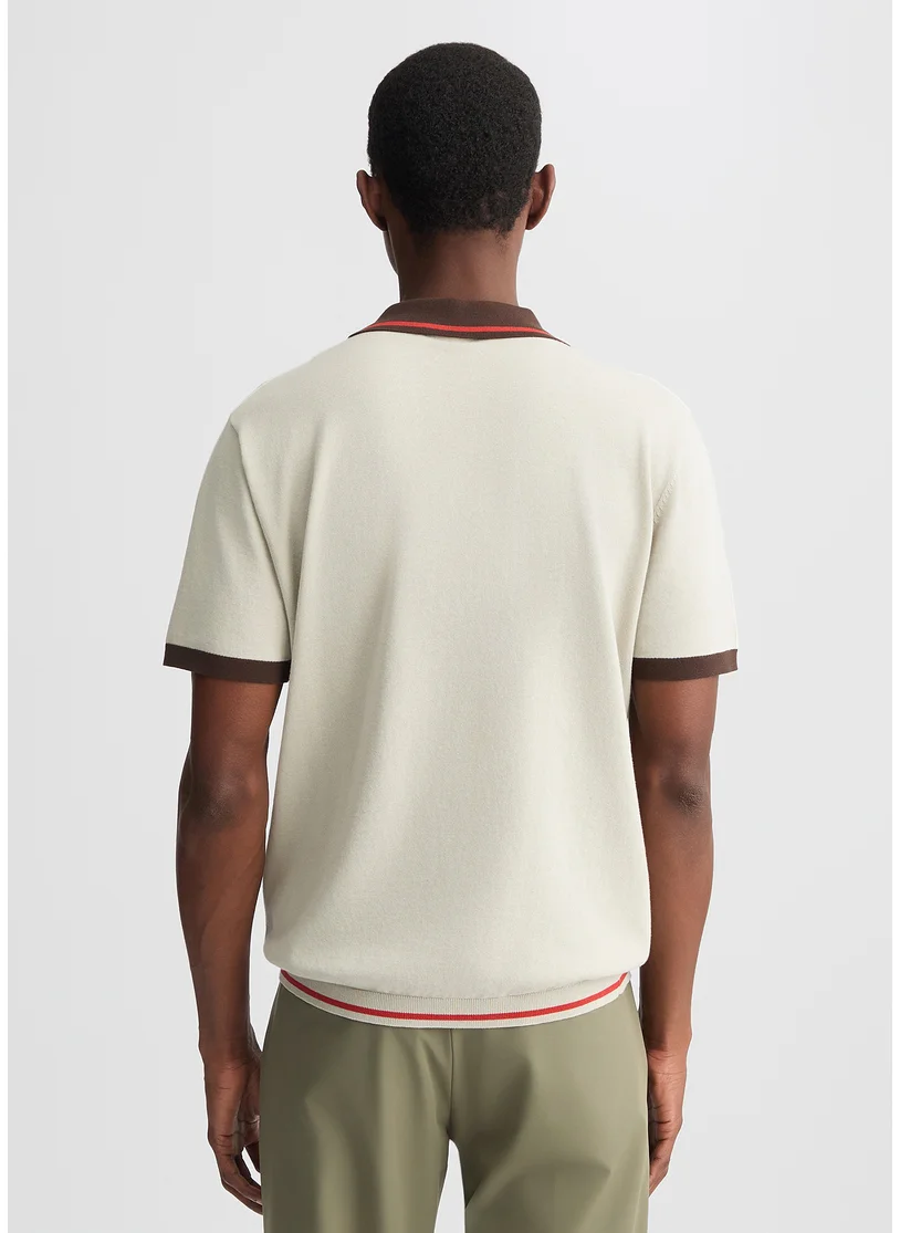 Liu Jo Grey Knit Polo Shirt