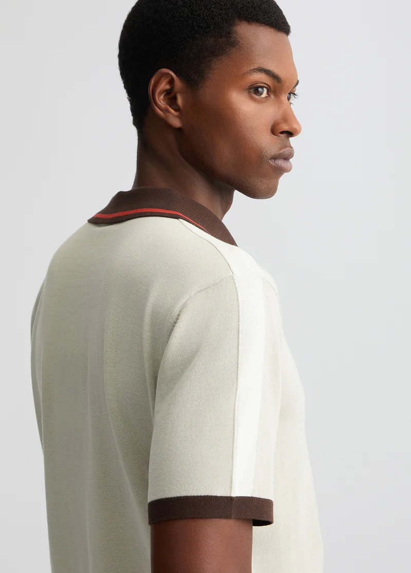 Liu Jo Grey Knit Polo Shirt