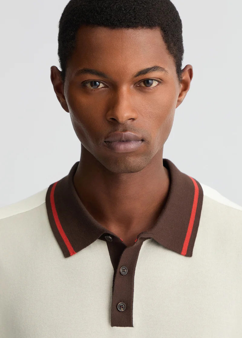 Liu Jo Grey Knit Polo Shirt