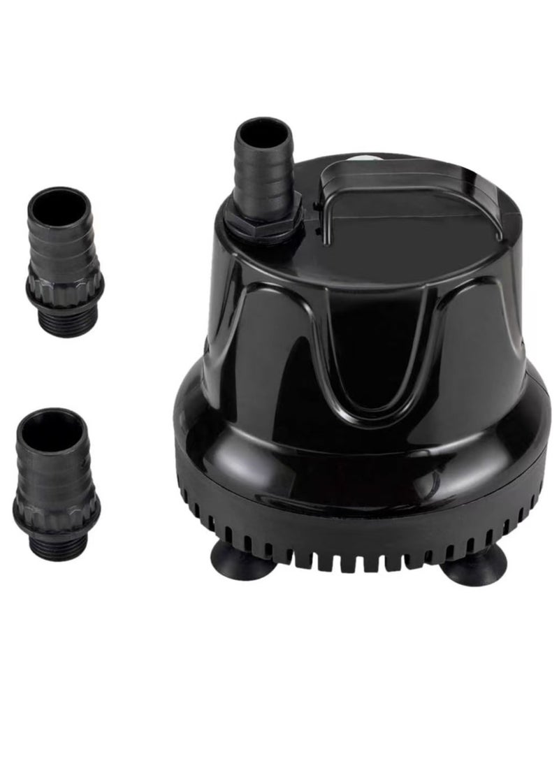 YOKA Submersible Water Pump, 2500L/H 60W Ultra-Quiet Fountain Water Pump, Bottom Pumping Aquarium Pump with 48 Hours Anti Dry Burning, 3m High Lift and 3 Nozzles for Fish Tank Pond Pool Garden  - Image 3
