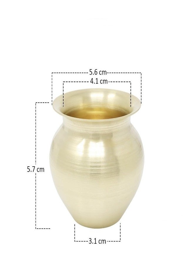 CHAKRADHARI Pure Ritika Brass Surya Ark Lota 100ml (78gm | pital lota for Ayurvedic Use | Surya Jal Arpan lota| pital Pooja lota - Image 2