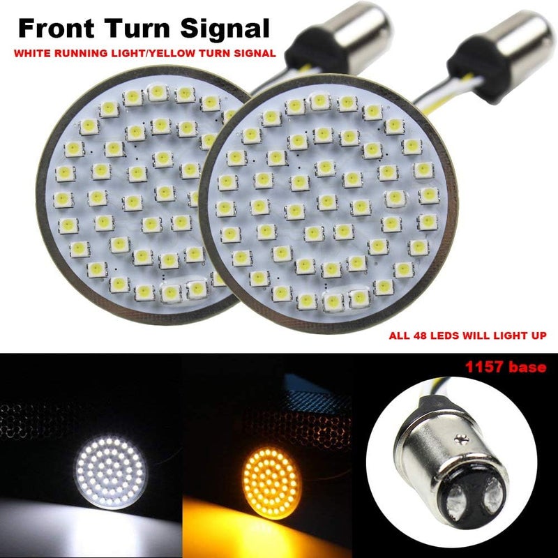 Akmties 2" 50mm Bullet Style LED Turn Signal Lights for Motorcycles - Image 2