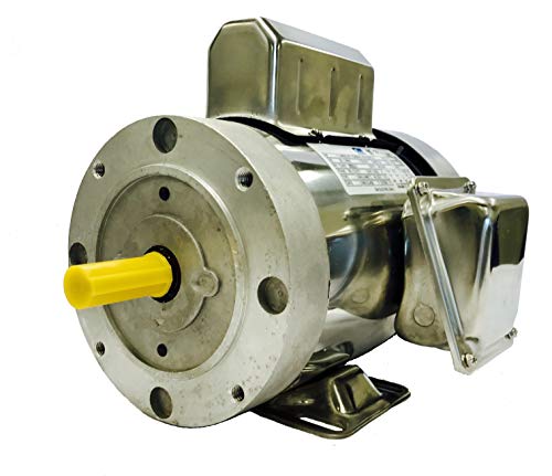 SMC YCN5654BX 1 HP Stainless Steel Boat Lift Motor, 1725RPM, 1.15 Service Factor, 56C Frame, TEFC, 115/230V, SST Boat Hoist Motor - Image 1