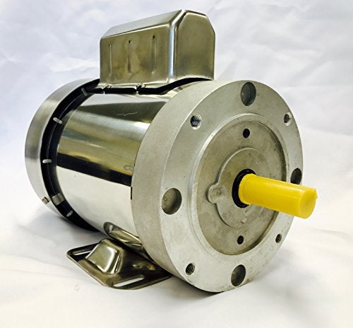 SMC YCN5654BX 1 HP Stainless Steel Boat Lift Motor, 1725RPM, 1.15 Service Factor, 56C Frame, TEFC, 115/230V, SST Boat Hoist Motor - Image 2