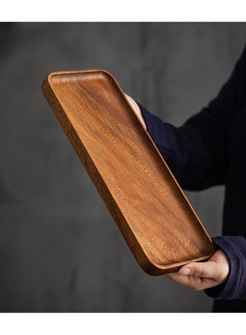 صينية صحن تقديم خشبية 30x12x2 سم