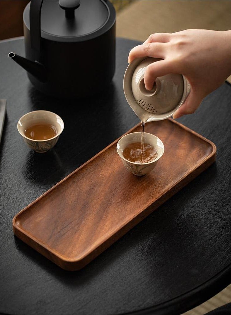 دوغي صينية صحن تقديم خشبية 30x12x2 سم - Image 2