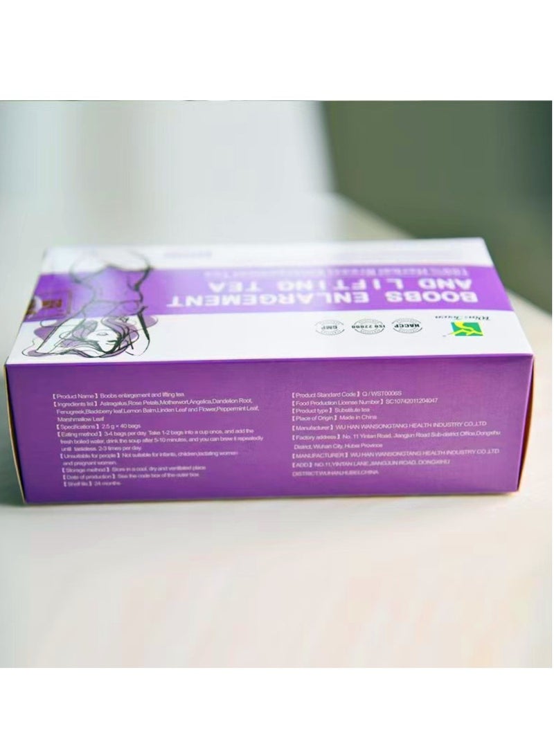 وينز تاون يساعد شاي الأعشاب الطبيعية النساء على تقليل انتفاخ البطن والرفع المصنوع من طب الأعشاب الصينية الكافيينفيل 30 كيس - Image 2