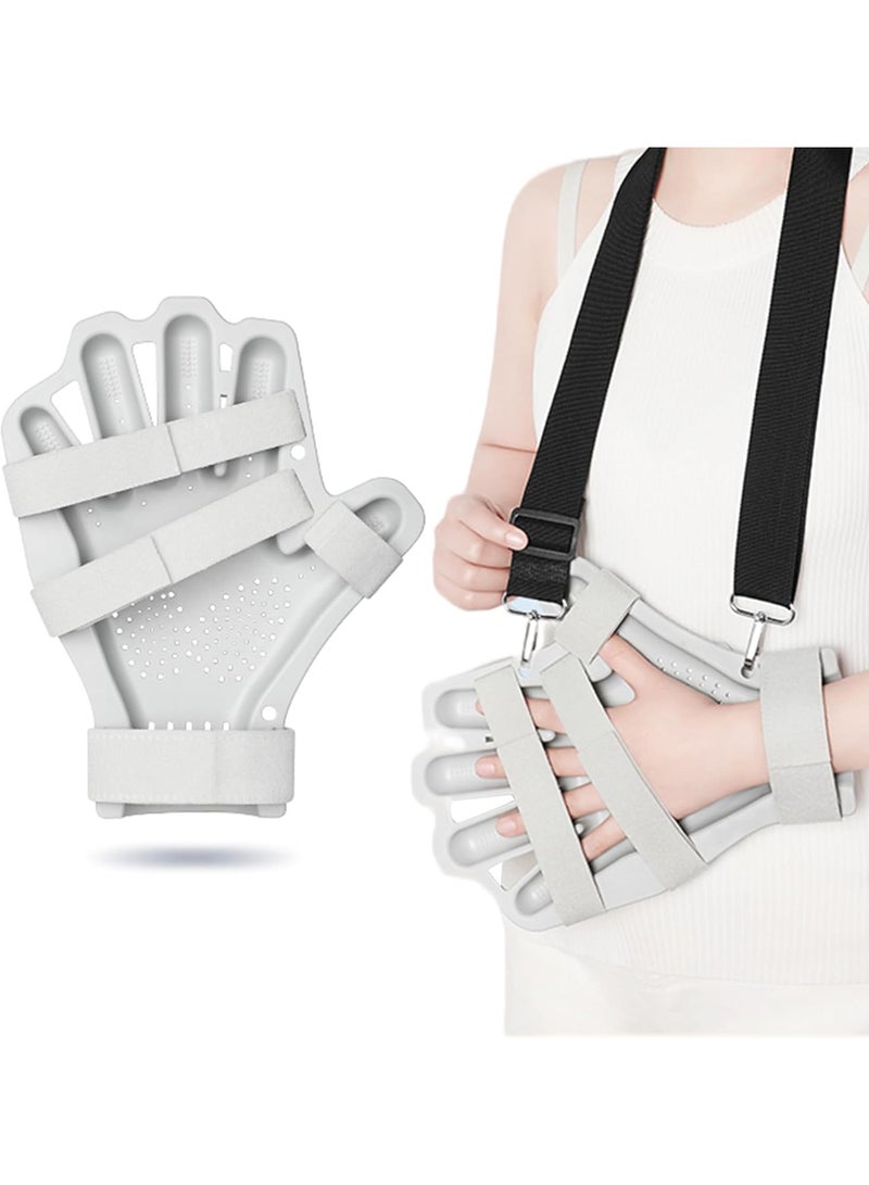 general Finger Separator and Rehabilitation Trainer Hand Recovery Tool for Stroke Patients Elderly with Hemiplegia Joint Bending Correction Includes Shoulder Strap - Image 1