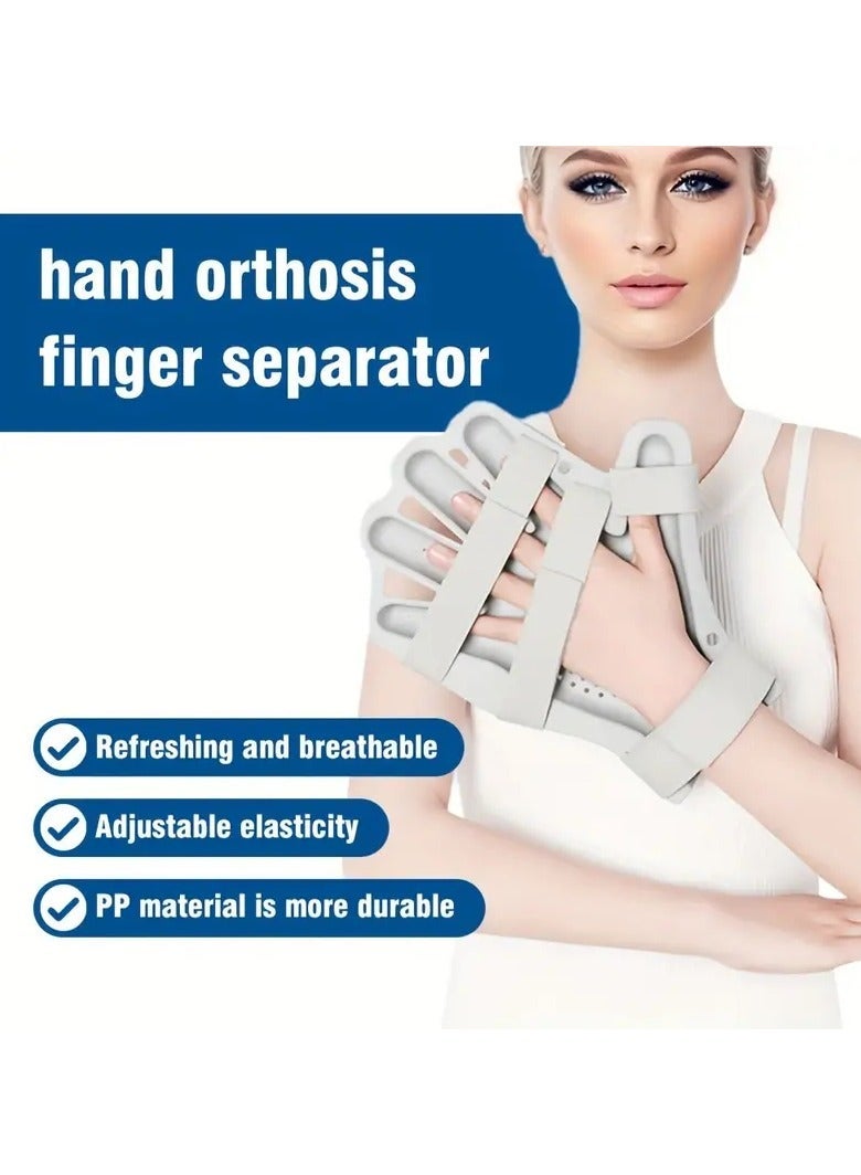 general Finger Separator and Rehabilitation Trainer Hand Recovery Tool for Stroke Patients Elderly with Hemiplegia Joint Bending Correction Includes Shoulder Strap - Image 2