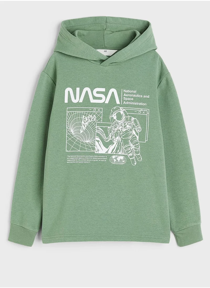 اتش اند ام Youth Nasa Print Hoodie