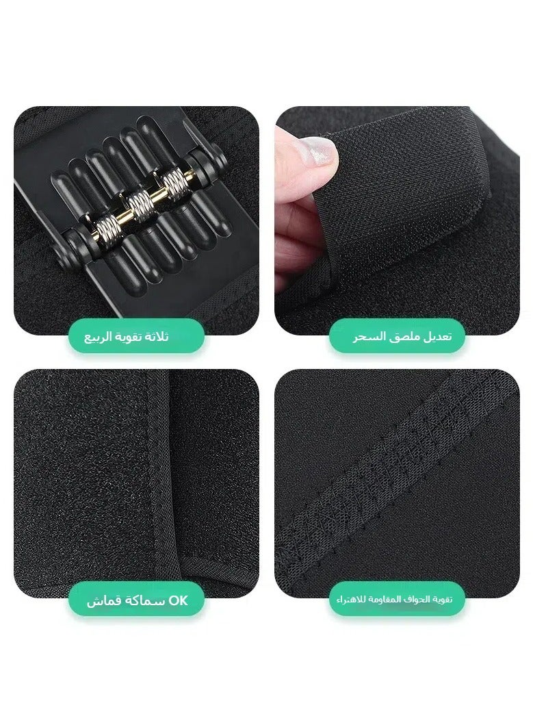 عام مضخم الركبة القابل للتعديل مع ثبات الرباط الصليبي، واقي الركبة للتمارين القوية والأنشطة الخارجية والجبلية، يحمي من الاصطدامات. - Image 2