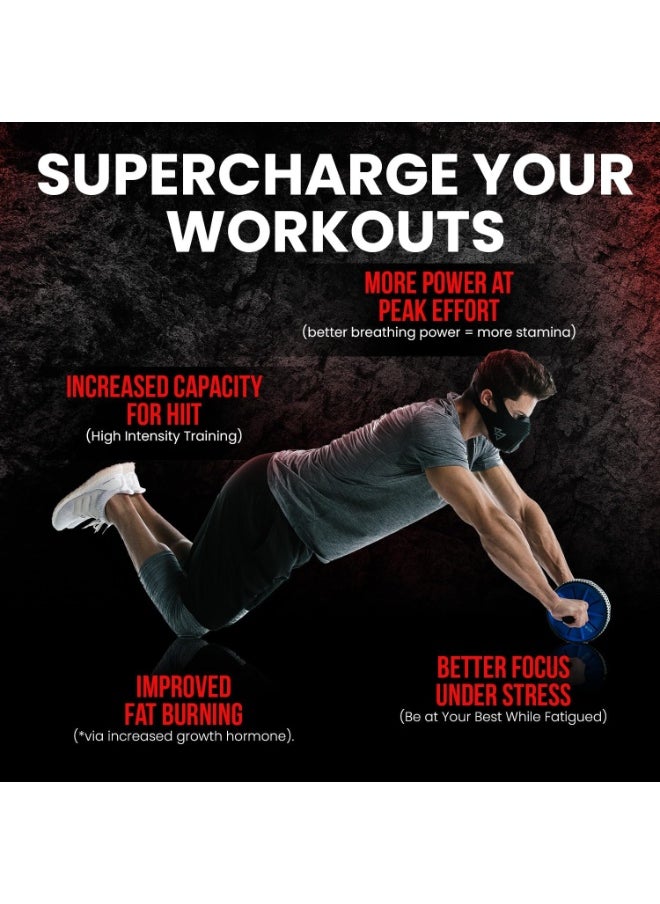 Altitude Training Mask for Stamina - Performance Breathing Trainer for Running Cycling and Working Out