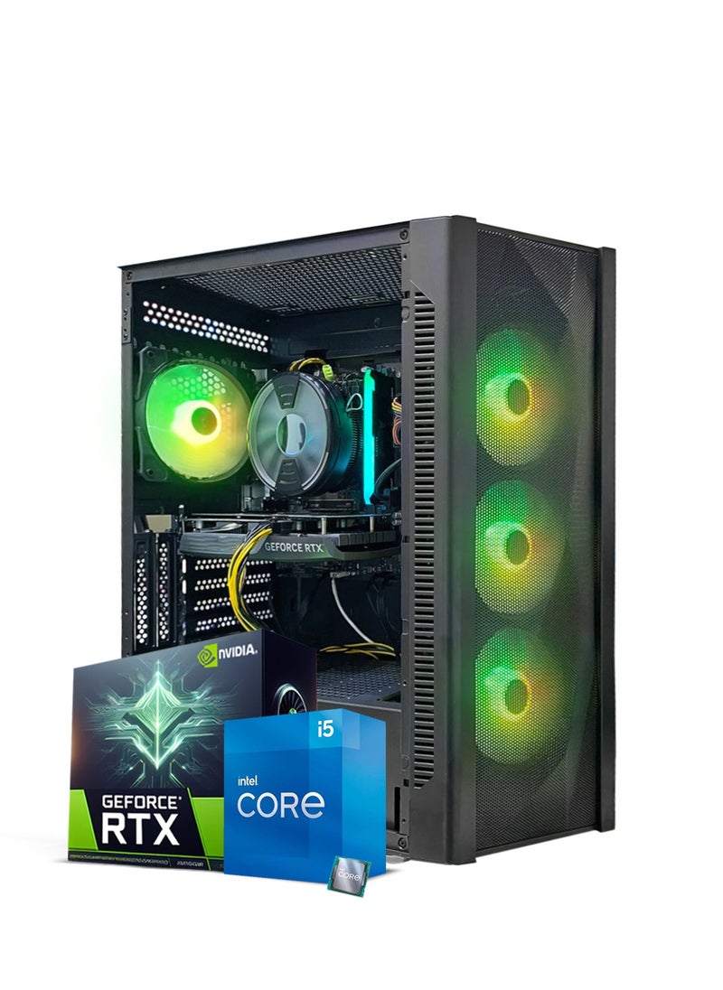 Truenort Gaming PC, Intel Core i5-12400F, RTX 4060, 16GB RAM, 1TB SSD,Window 11 Pro, Black Case  - Image 1