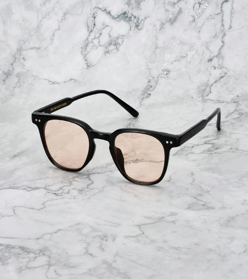 Explicit Poets Explicit Poets Unisex ROGER Black - Peach Stylish Sunglasses, 7EP5