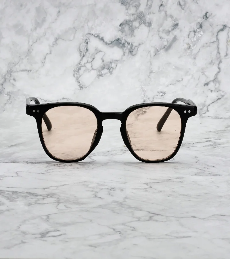 Explicit Poets Explicit Poets Unisex ROGER Black - Peach Stylish Sunglasses, 7EP5