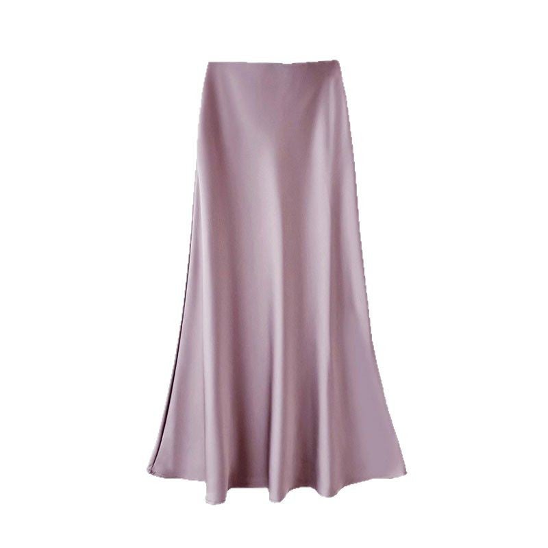 High-Waist Satin Mermaid Skirt for Women - Image 5