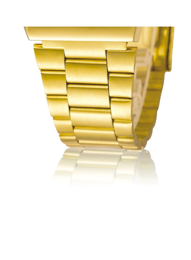 AL-HARAMEEN Water Resistant Digital Watch Gold - Image 2