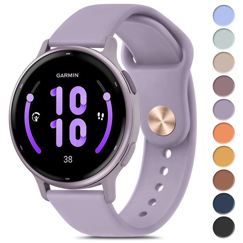 Meliya Bands Compatible with Garmin Vivoactive 5 / Vivoactive 3 Watch Band, Garmin Venu 2 Plus / Venu Sq / Venu Watch Bands Women Men, Soft Silicone Sport Replacement Strap for Garmin Vivoactive 5, - Image 1
