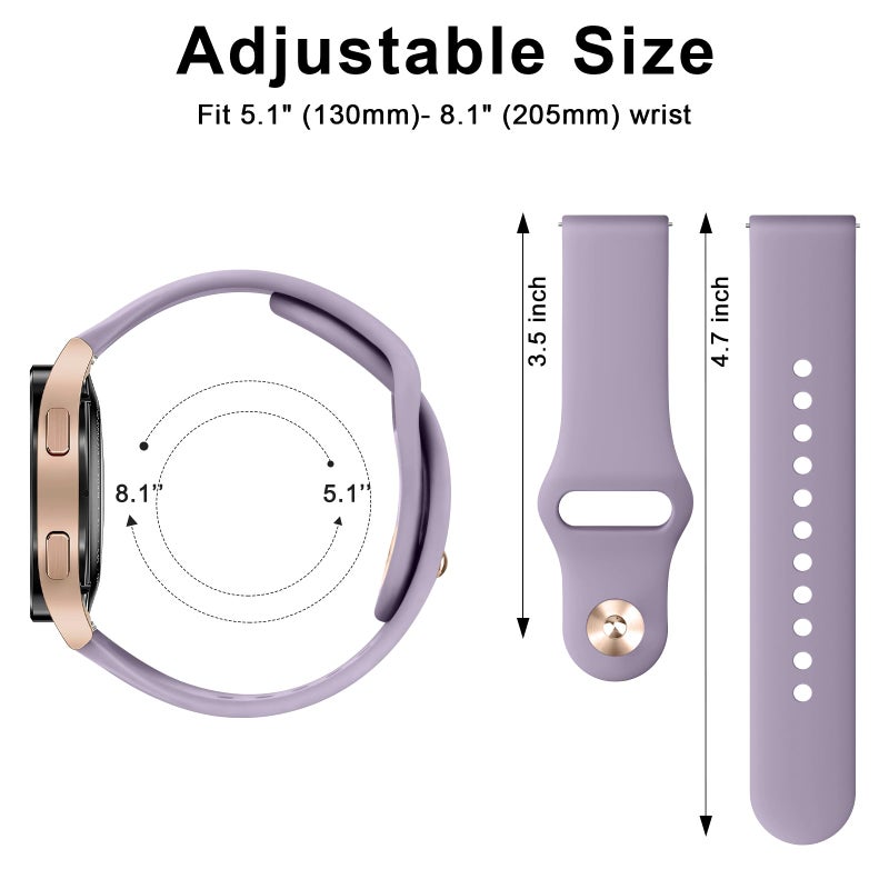 Meliya Bands Compatible with Garmin Vivoactive 5 / Vivoactive 3 Watch Band, Garmin Venu 2 Plus / Venu Sq / Venu Watch Bands Women Men, Soft Silicone Sport Replacement Strap for Garmin Vivoactive 5, - Image 4