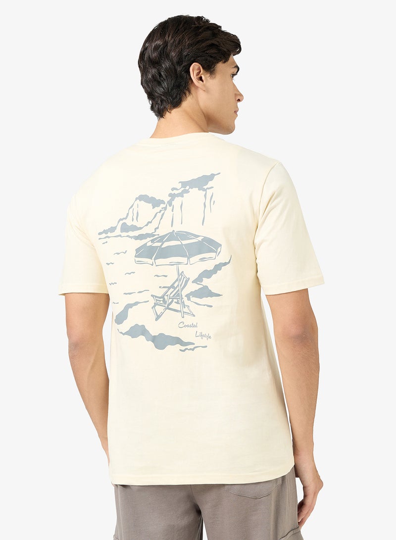 سفنتي فايف تيشيرت مطبوع بقصة عادية - Image 2