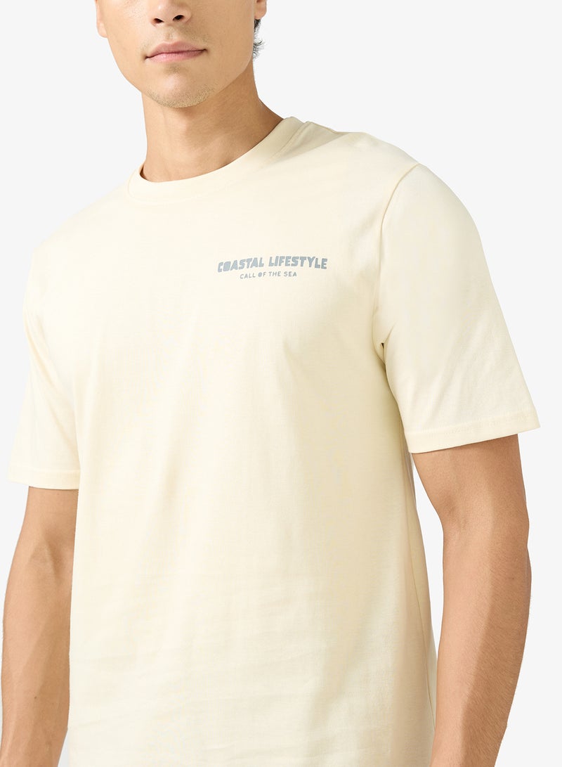 سفنتي فايف تيشيرت مطبوع بقصة عادية - Image 3