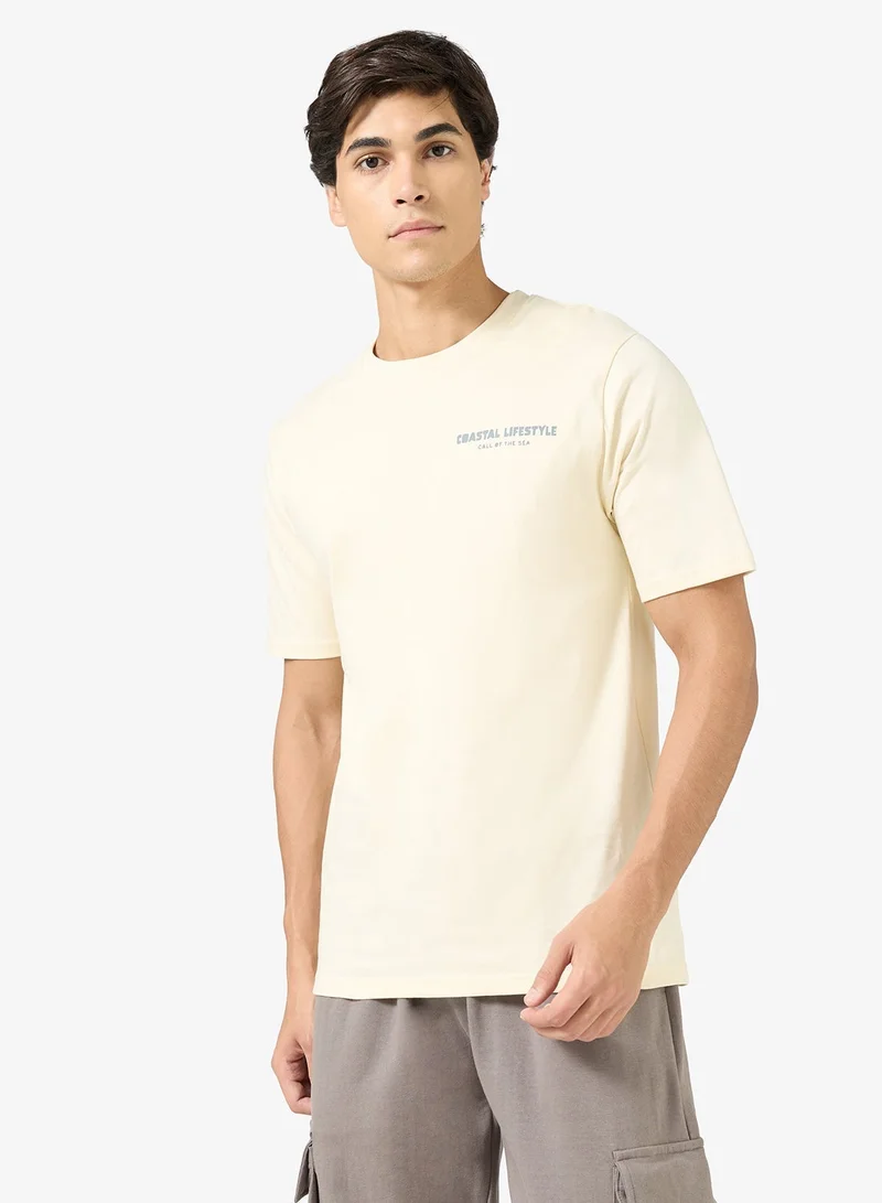 Seventy Five Graphic Print Regular Fit T-Shirt