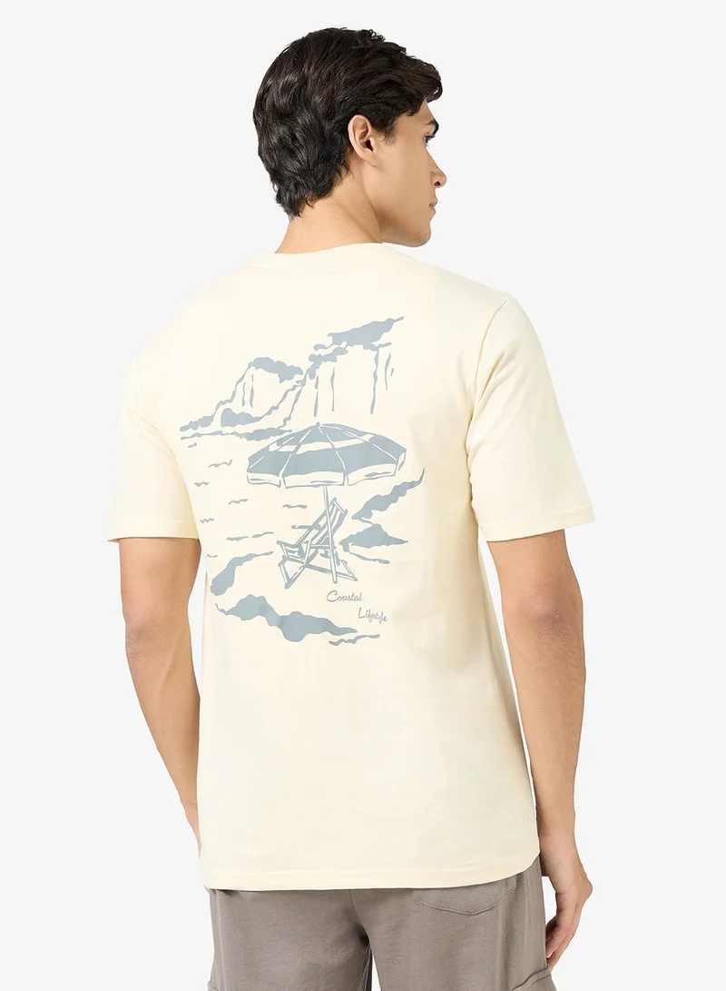 Seventy Five Graphic Print Regular Fit T-Shirt